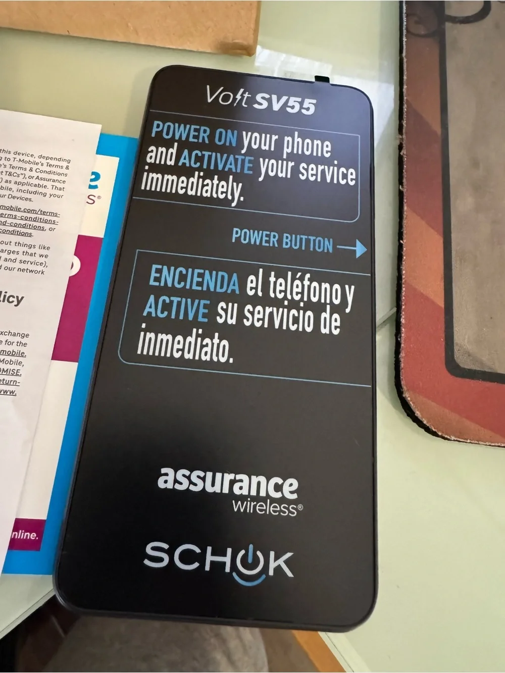 Brand New Schok Volt SV55 Smartphone Assurance Wireless
